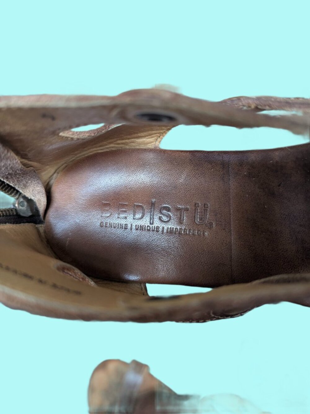 Bed Stu Tan Leather Rustic SOTO Flats - Women's Size 9 - Picture 9 of 15